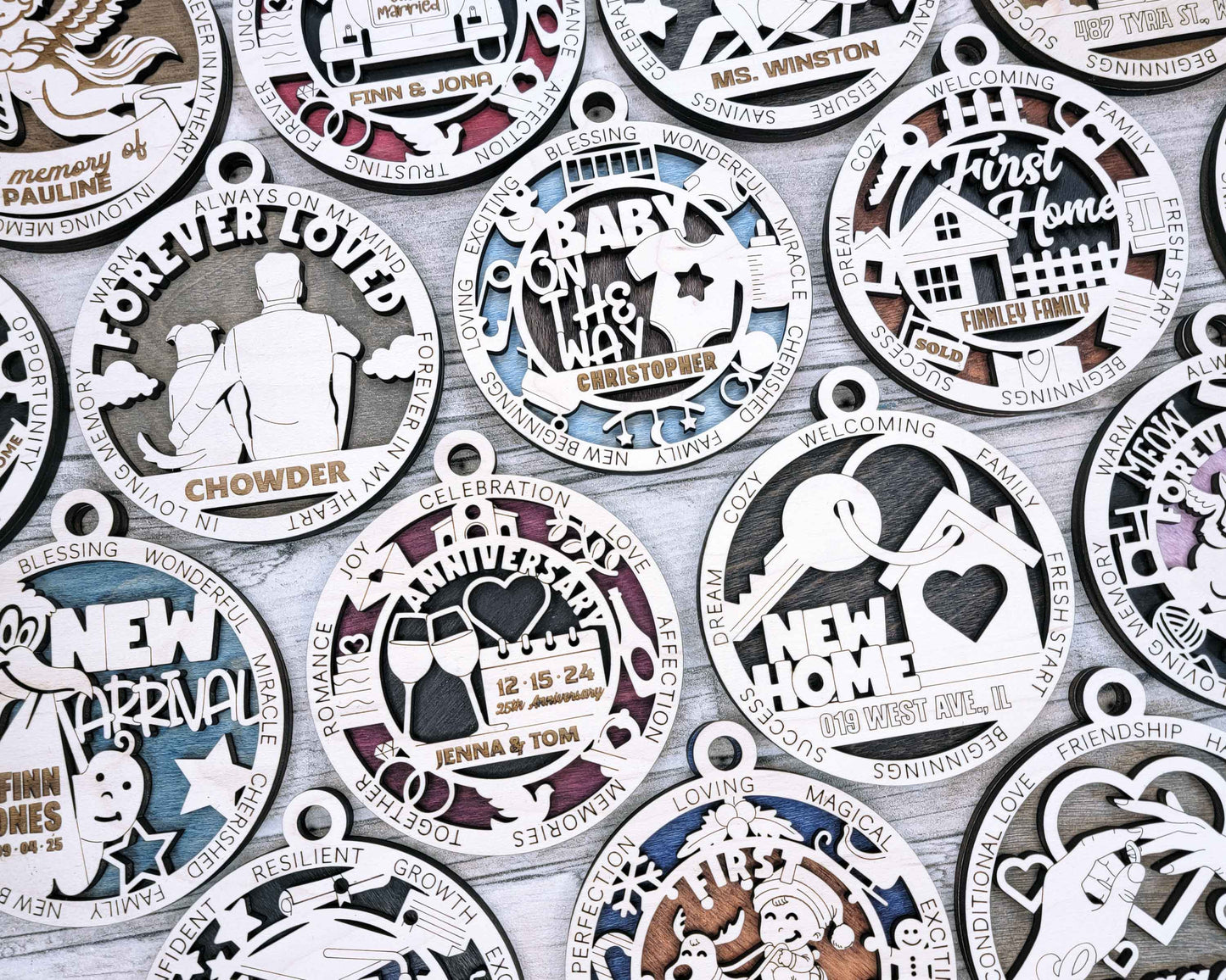 Milestone and Memory Ornaments