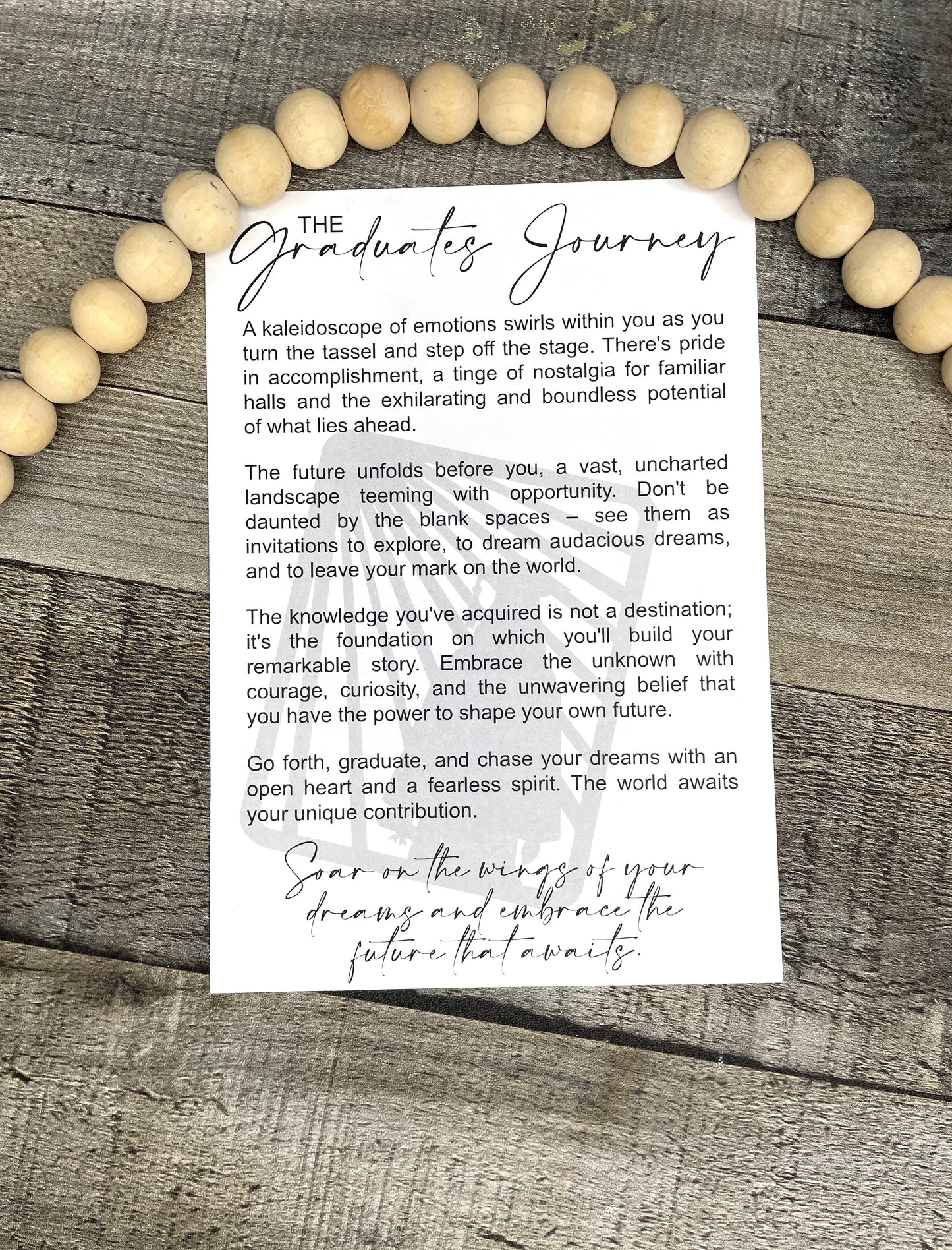 The Graduates Journey Story Ornament