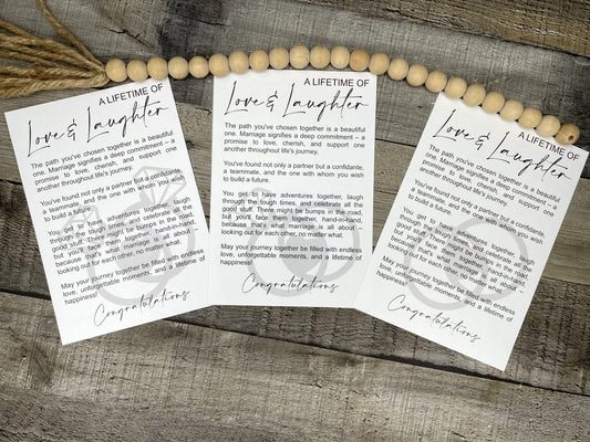 A Lifetime of Love and Laughter - Marriage Ornament