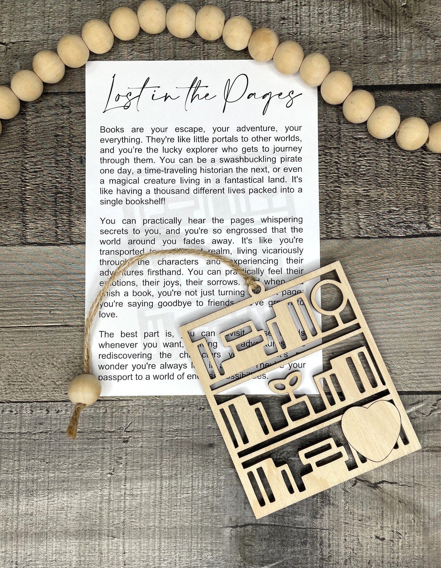 Lost in The Pages Book Lover Ornament