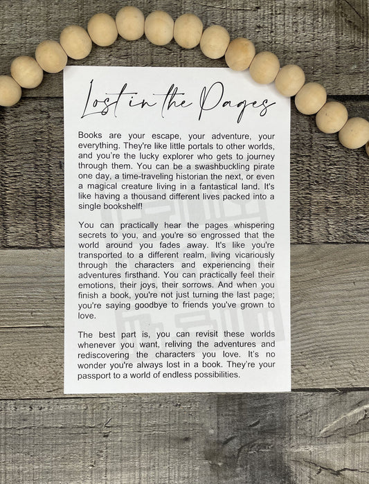 Lost in The Pages Book Lover Ornament
