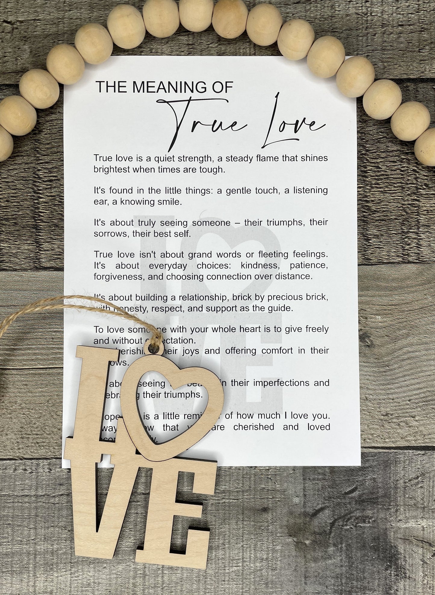 True Love Story Ornament