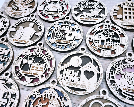 Milestone and Memory Ornaments