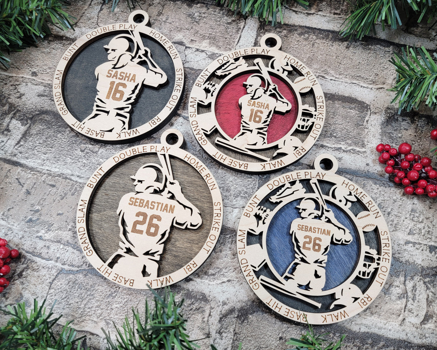 Baseball/Softball Sports Ornament