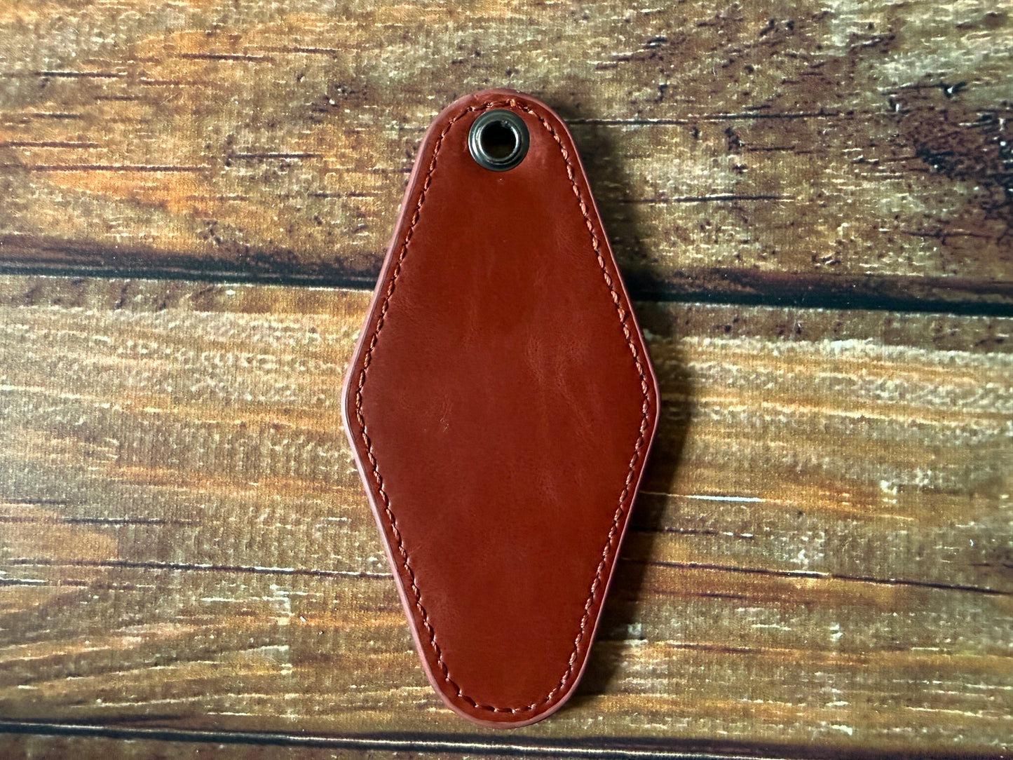Personalized Leather Keychain | Custom Name Engraved Keyring