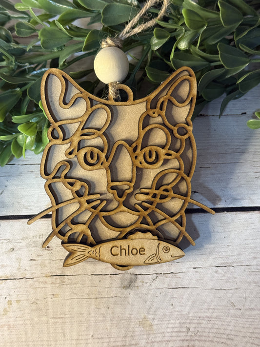 Personalized Cat Ornaments