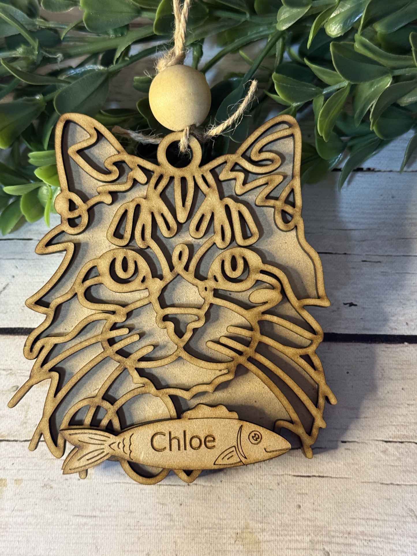 Personalized Cat Ornaments