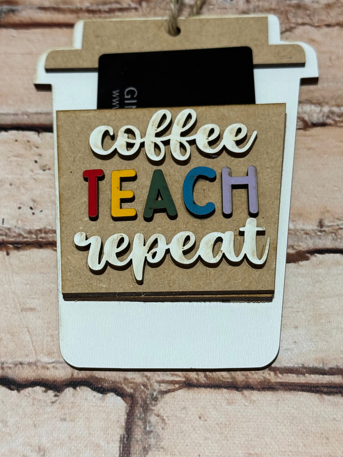 TEACH Giftcard Holder Ornament