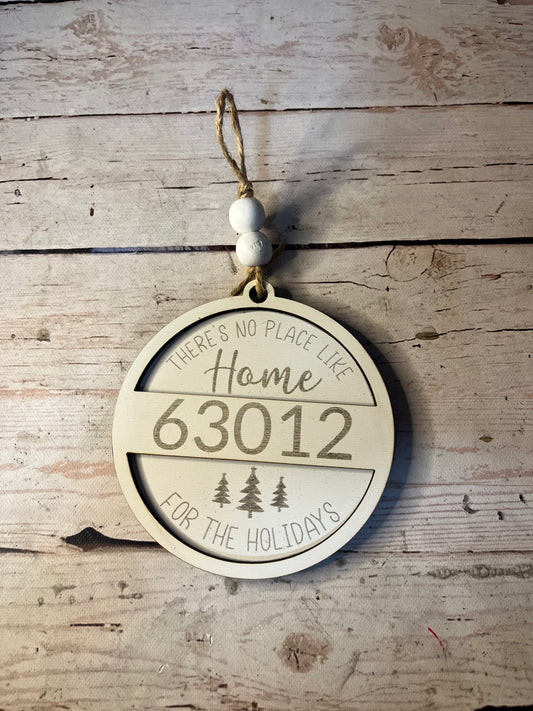 Home Zip code ornament
