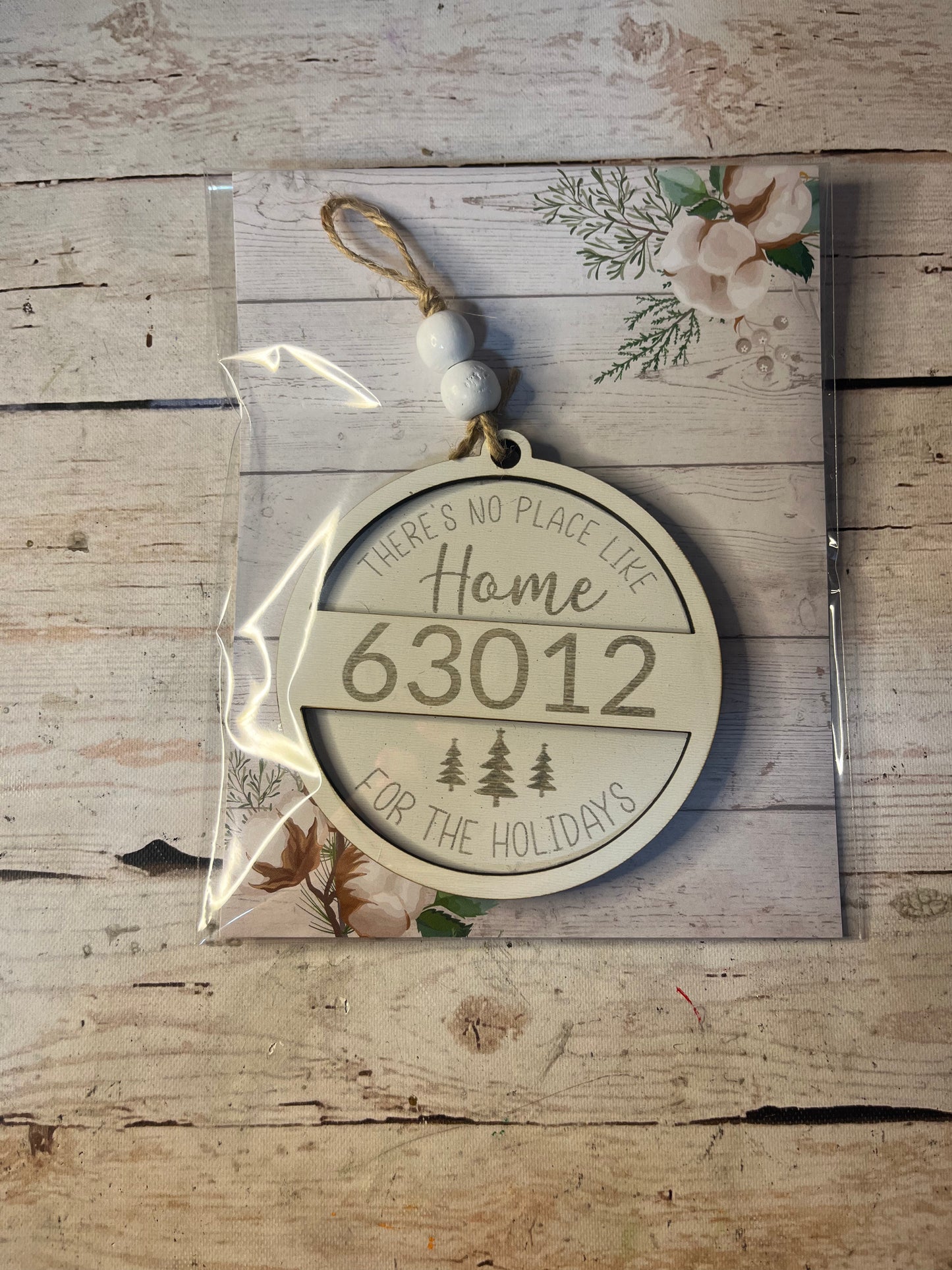 Home Zip code ornament