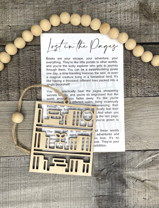 Lost in The Pages Book Lover Ornament
