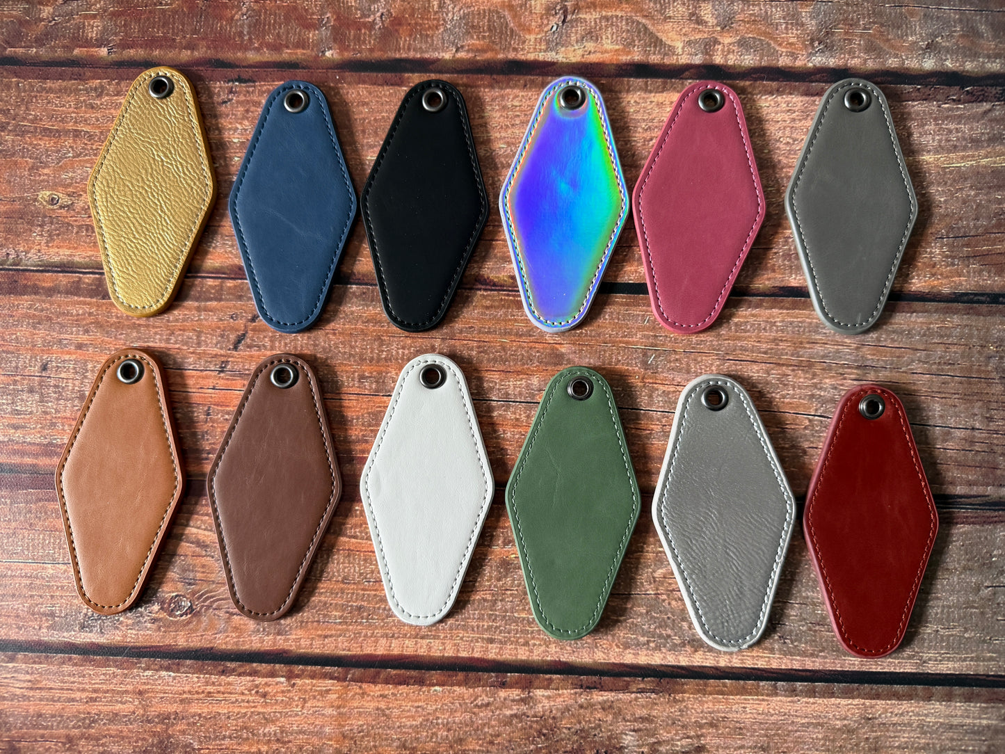 Personalized Leather Keychain | Custom Name Engraved Keyring