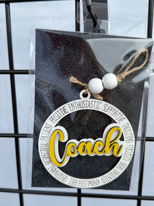 Coach Ornament