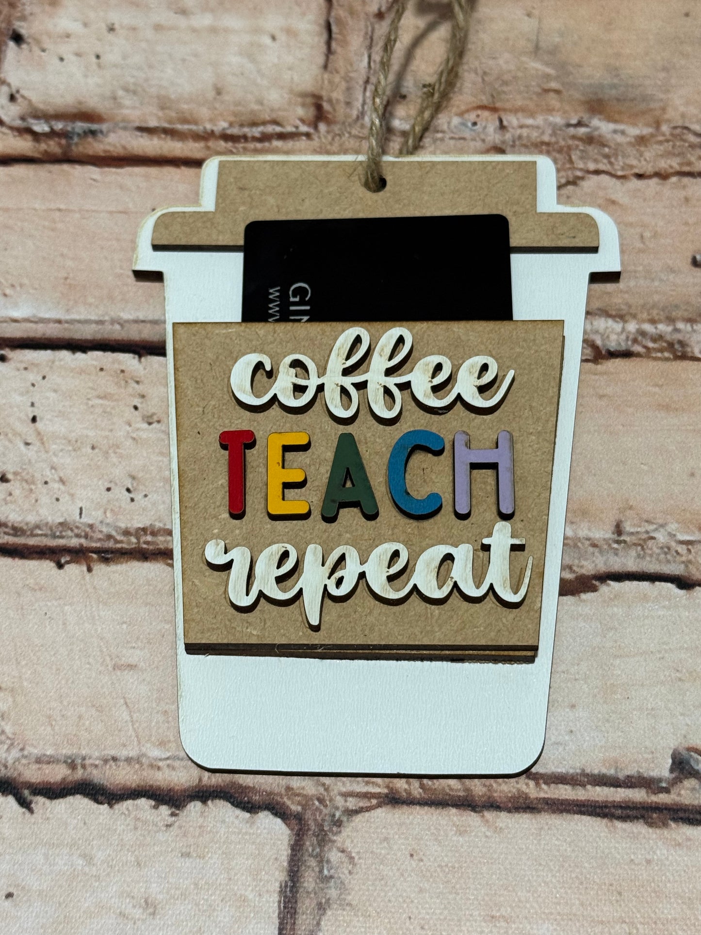 TEACH Giftcard Holder Ornament