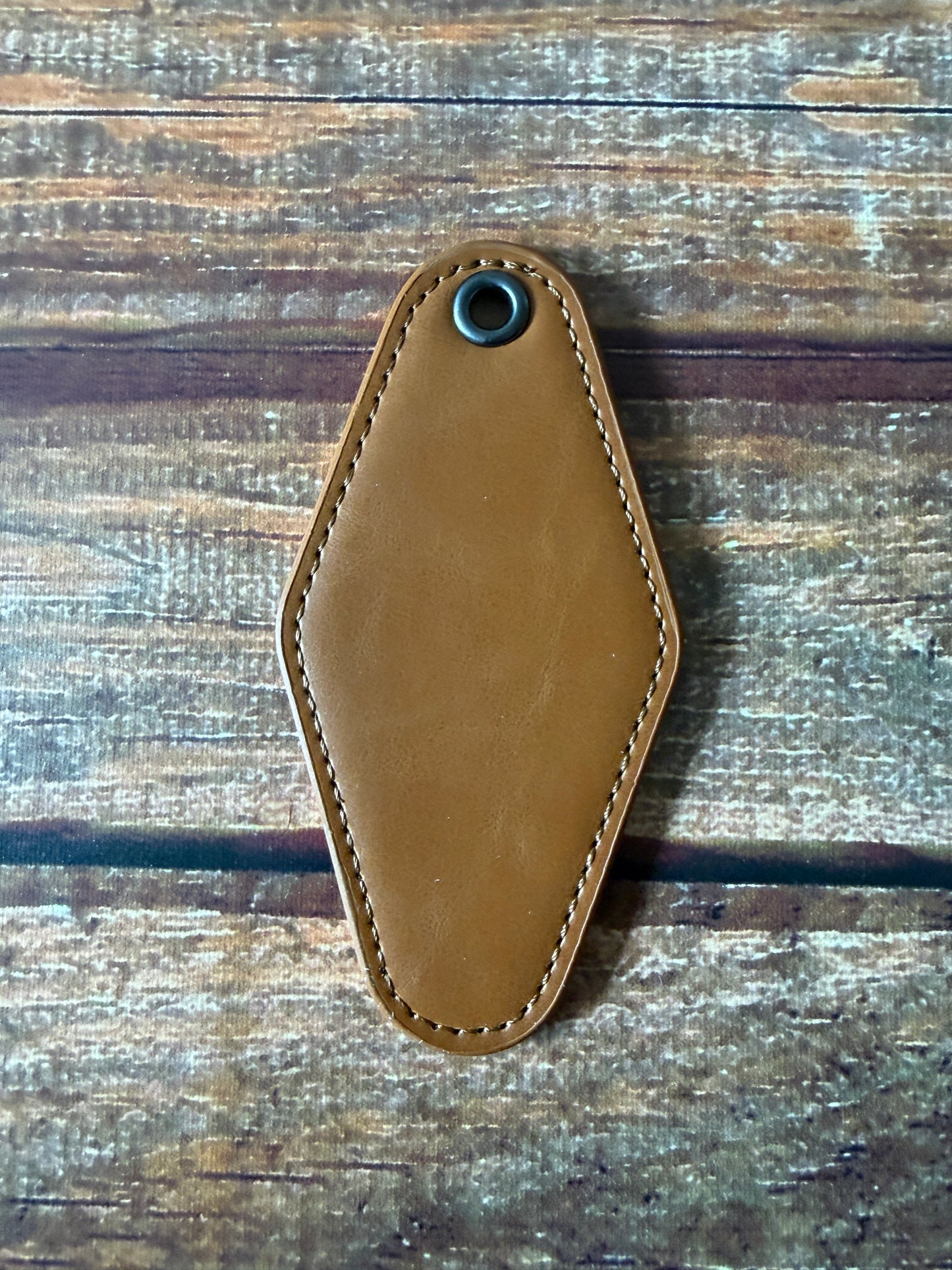 Personalized Leather Keychain | Custom Name Engraved Keyring