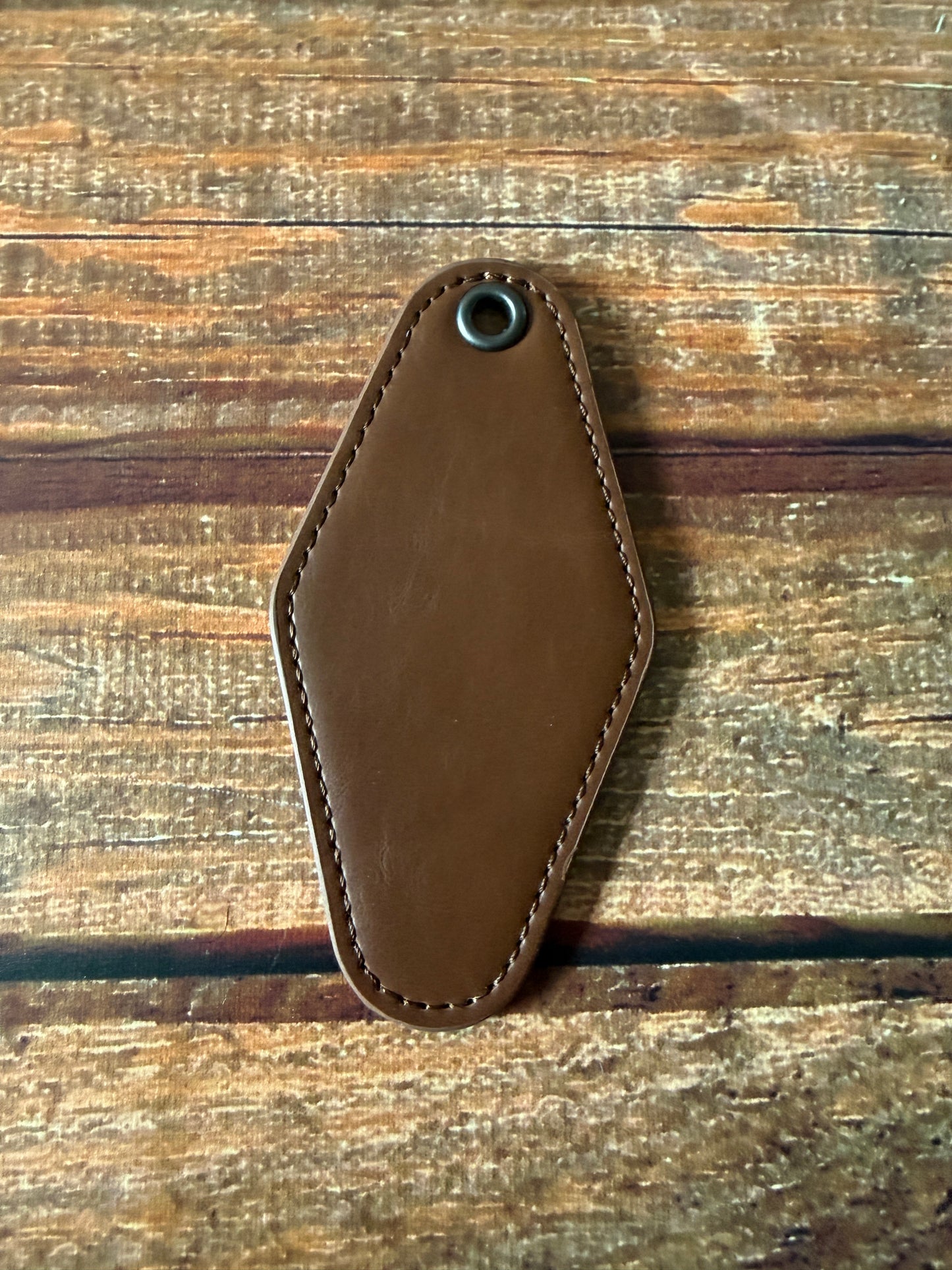 Personalized Leather Keychain | Custom Name Engraved Keyring