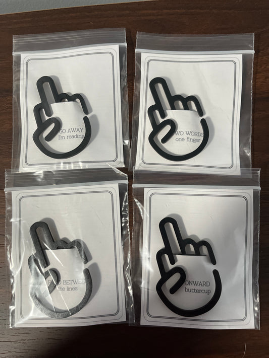 Middle Finger Bookmark