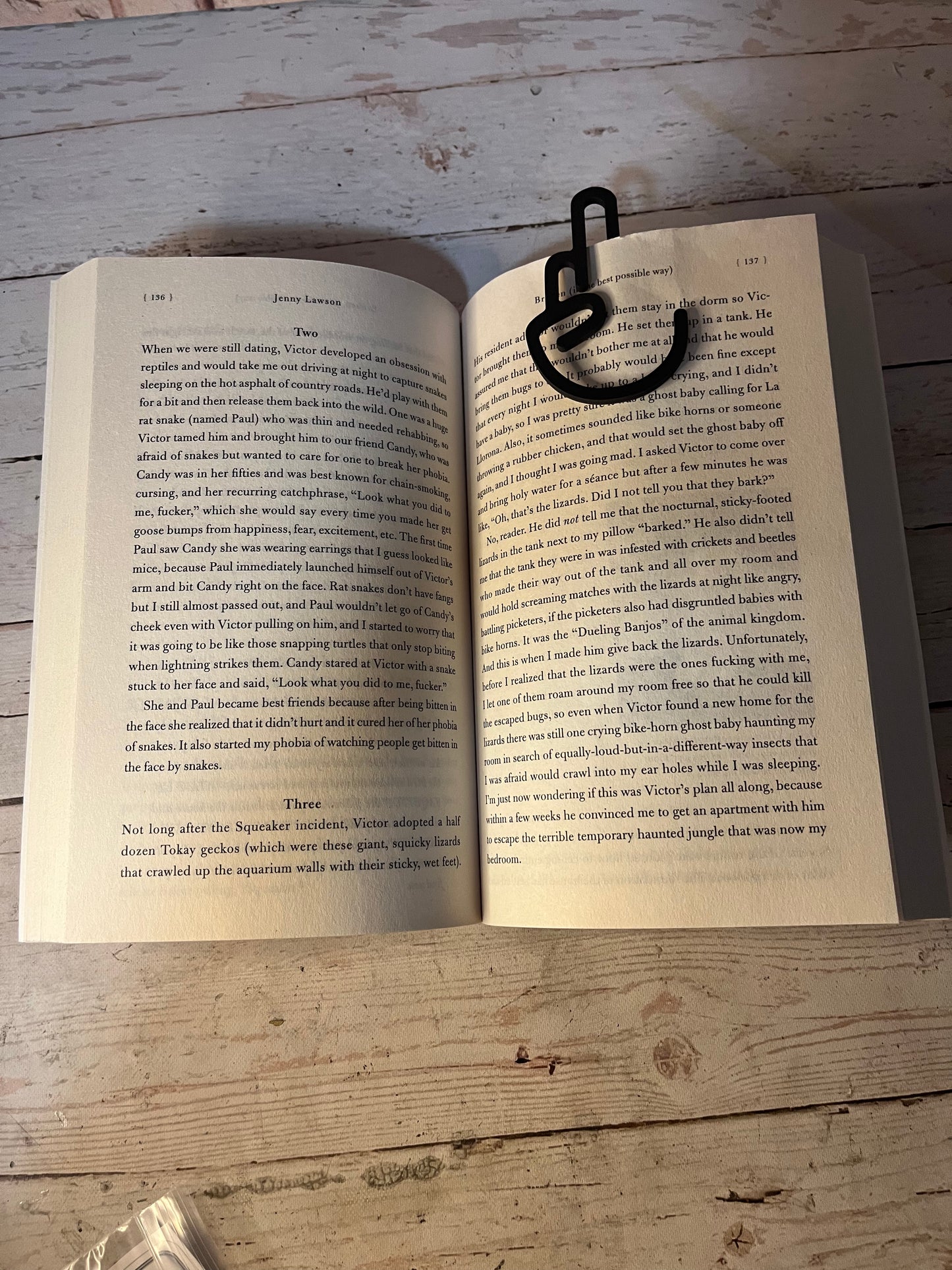 Middle Finger Bookmark