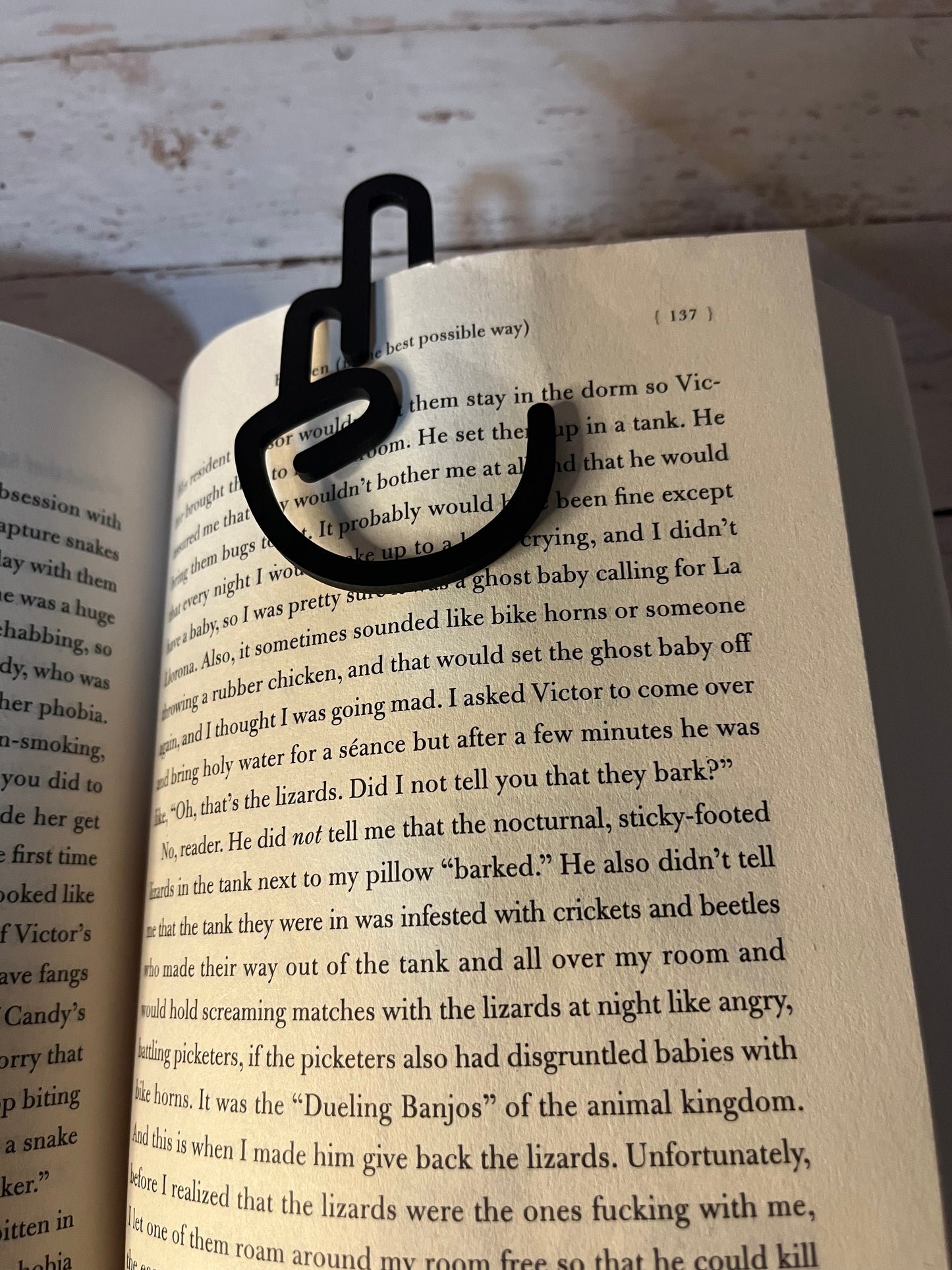 Middle Finger Bookmark